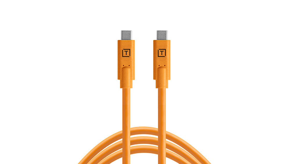 Tether Tools TetherPro USB Type-C Male to USB Type-C Male Cable (15', Orange) Tether Tools TetherPro USB Type-C Male to USB Type-C Male Cable (15', Orange)